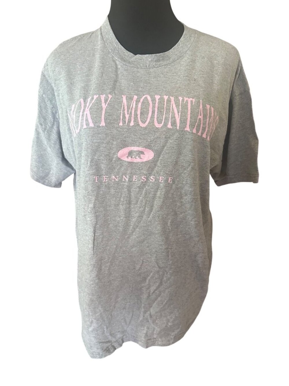 Smokey Mountain Tennessee Delta Proweight gray and white t-shit size L